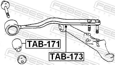 Suspensão, braço oscilante FEBEST ref. TAB-173