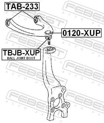 Suspensão, braço oscilante FEBEST ref. TAB-233