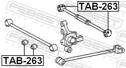 Suspensão, braço oscilante FEBEST ref. TAB-263