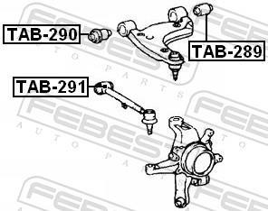 Suspensão, braço oscilante FEBEST ref. TAB-290