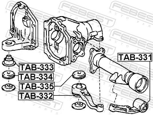 Cojinetes, diferencial FEBEST ref. TAB-333
