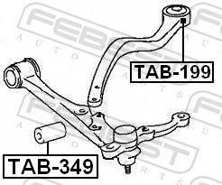 Suspensão, braço oscilante FEBEST ref. TAB-349