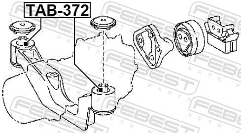 Silenciador, diferencial FEBEST ref. TAB-372
