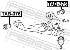 Suspensão, braço oscilante FEBEST ref. TAB-376