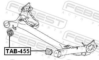 Bucha de eixo FEBEST ref. TAB-455