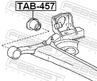 Silentblock del puente trasero FEBEST ref. TAB-457