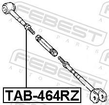 Silent bloc de suspension FEBEST TAB-464RZ