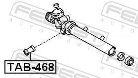 Suspension, crémaillère de direction FEBEST ref. TAB-468