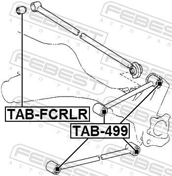 Suspensão, braço oscilante FEBEST ref. TAB-499