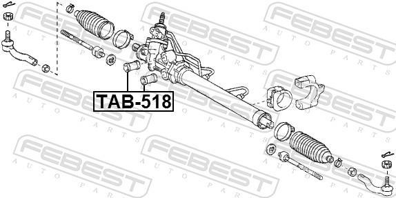Suspension, crémaillère de direction FEBEST ref. TAB-518