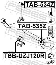 Suspensão, braço oscilante FEBEST ref. TAB-535Z