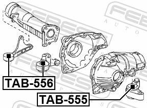 Silenciador, diferencial FEBEST ref. TAB-556