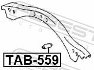 Silent bloc de suspension FEBEST TAB-559