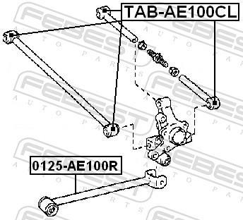 Silentblock de Suspensión FEBEST ref. TAB-AE100CL