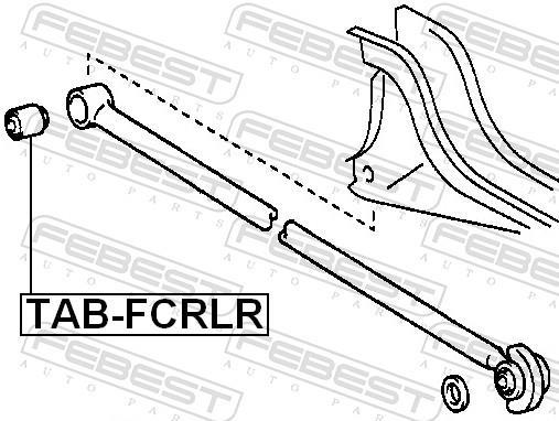 Silentblock de Suspensión FEBEST ref. TAB-FCRLR