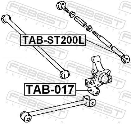 Suspensão, braço oscilante FEBEST ref. TAB-ST200L