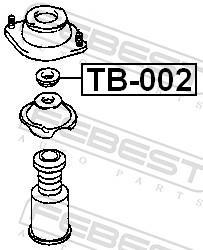 Rolamento copo de suspensão FEBEST ref. TB-002