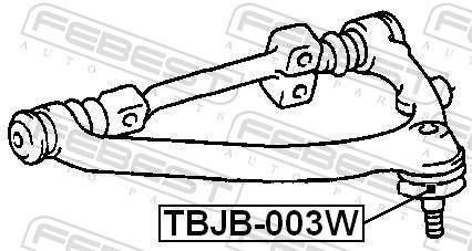 Kit de réparation, rotule de suspension (Rotule de pivot) FEBEST ref. TBJB-003W
