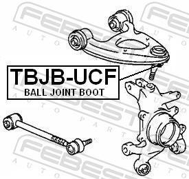 Kit de réparation, rotule de suspension (Rotule de pivot) FEBEST ref. TBJB-UCF