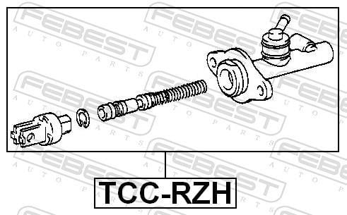 Cilindro maestro, embrague (Bomba de embrague) FEBEST ref. TCC-RZH