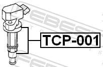 Ficha, bobina de ignição FEBEST ref. TCP-001