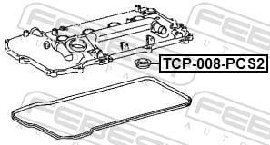 Junta de vela de ignição FEBEST ref. TCP-008-PCS2