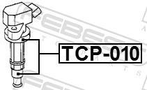 Ficha, bobina de ignição FEBEST ref. TCP-010