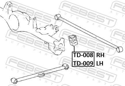 Almohadilla de tope, suspensión FEBEST ref. TD-008