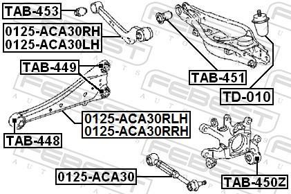 Amortisseurs FEBEST  ref. TD-010