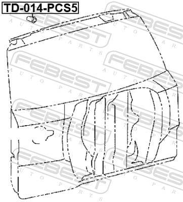 Parachoques FEBEST ref. TD-014-PCS5