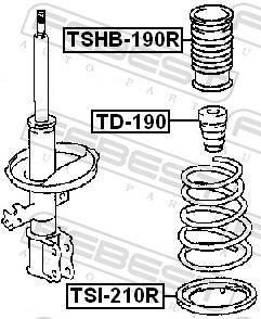 Amortisseurs FEBEST ref. TD-190