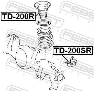 Amortiguador FEBEST  ref. TD-200R
