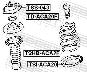 Amortisseurs FEBEST ref. TD-ACA20F