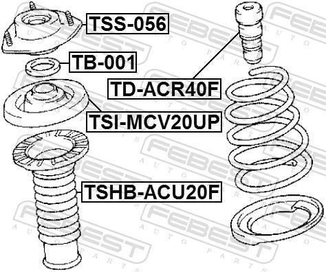 Amortecedores de choque FEBEST ref. TD-ACR40F