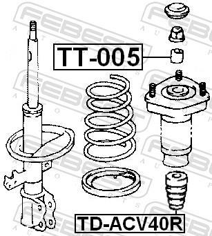 Amortisseurs FEBEST ref. TD-ACV40R