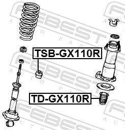Amortisseurs FEBEST ref. TD-GX110R