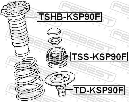 Amortisseurs FEBEST ref. TD-KSP90F