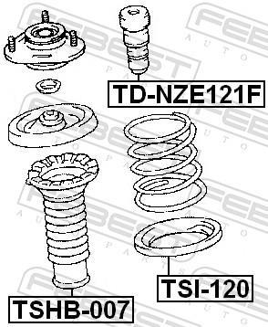 Amortecedores de choque FEBEST ref. TD-NZE121F