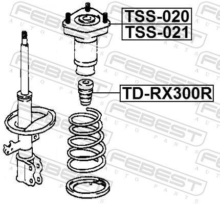 Amortisseurs FEBEST ref. TD-RX300R
