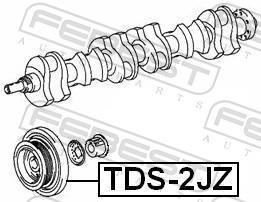Poulie damper (Poulie de vilebrequin) FEBEST ref. TDS-2JZ