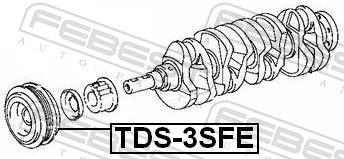 Poulie damper (Poulie de vilebrequin) FEBEST ref. TDS-3SFE
