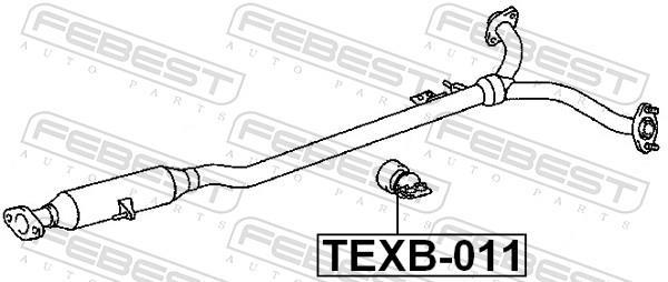 Batente elástico, silenciador FEBEST ref. TEXB-011