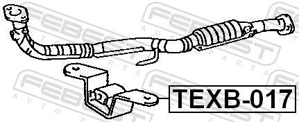 Kit de montagem, linha de escape FEBEST ref. TEXB-017