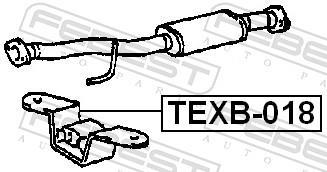 Juego de montaje, sistema de escape FEBEST ref. TEXB-018