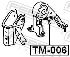 Support moteur (Silent bloc moteur) FEBEST ref. TM-006