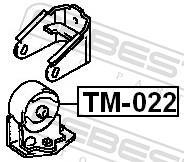 Support moteur (Silent bloc moteur) FEBEST ref. TM-008