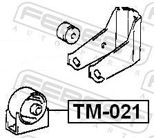 Support moteur (Silent bloc moteur) FEBEST TM-021
