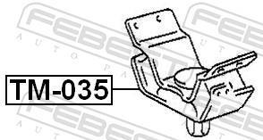 Soporte, motor FEBEST TM-035