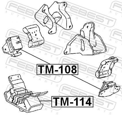 Soporte, motor FEBEST ref. TM-114