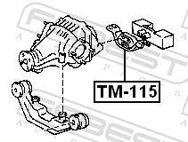 Cojinetes, diferencial FEBEST ref. TM-115